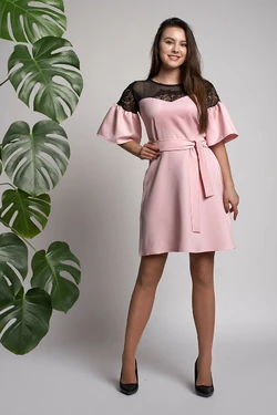 Платье Афина 0310_6 Розовое Платье Афина 0310_6 Розовое