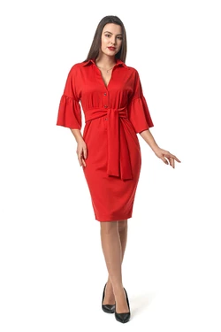 Платье Теона 0301_2 Красное Платье Теона 0301_2 Красное
