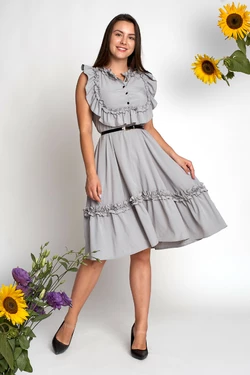 Платье Влада 0352_1 серое Платье Влада 0352_1 серое