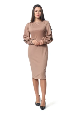 Платье Дорианна 0296_1 Бежевое Платье Дорианна 0296_1 Бежевое
