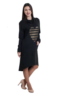 Платье Сердце 0176_2 Чёрное Платье Сердце 0176_2 Чёрное