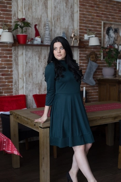 Платье Джоана 0378_3 тёмно-зелёное Платье Джоана 0378_3 тёмно-зелёное