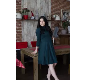 Платье Джоана 0378_3 тёмно-зелёное Платье Джоана 0378_3 тёмно-зелёное